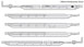 WalthersMainline 263' Five-Unit All-Purpose 48' Spine Car - Santa Fe ATSF 298945