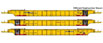 WalthersMainline NSC 3-Unit 53' Well Car - TTX Company DTTX 786929