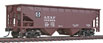 WalthersMainline 36' 2-Bay Offset Hopper (6 Pack) - Santa Fe ATSF 180863, 180866, 180877, 180881, 180890, 180899
