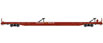 WalthersMainline 89' Channel Side Flatcar - Trailer-Train TTX 150014