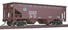 WalthersMainline 36' 2-Bay Offset Hopper - Santa Fe ATSF 180870