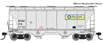 WalthersMainline 39' Trinity 3281 2-Bay Covered Hopper - Blue Circle Cement BCAX 3