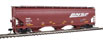 WalthersMainline 60' NSC 5150 3-Bay Covered Hopper - Burlington Northern Santa Fe BNSF 495273