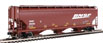WalthersMainline 60' NSC 5150 3-Bay Covered Hopper - BNSF Railway BNSF 495283