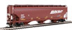 WalthersMainline 60' NSC 5150 3-Bay Covered Hopper - BNSF Railway BNSF 495309
