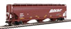 WalthersMainline 60' NSC 5150 3-Bay Covered Hopper - BNSF Railway BNSF 495376