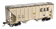 WalthersMainline 37' 2980 Cubic-Foot 2-Bay Covered Hopper - CSX CSXT 242000