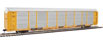 WalthersProto 89' Thrall Bi-Level Auto Carrier - Milwaukee Road Rack, TTX Company Flatcar TTGX 910272