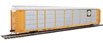 WalthersProto 89' Thrall Enclosed Tri-Level Auto Carrier - Burlington Northern Santa Fe Rack and Flat BNSF 303084