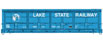 WalthersProto 56' Thrall All-Door Boxcar - Lake State Railway LSRC 10028
