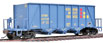 WalthersProto 40' Ortner 100-Ton Open Aggregate Hopper – Golden West GSVR 637705