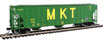 WalthersProto 55' Evans 4780 Cubic Foot 3-Bay Covered Hopper -  Missouri-Kansas-Texas MKT 4156