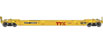 WalthersProto Gunderson Rebuilt All-Purpose 40' Well Car - TTX Company DTTX 455593 (New Logo + Railbox Logo)