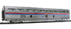 WalthersProto 85' Budd Hi-Level 68-Seat Step-Down Coach w/Plated Finish - Amtrak (Phase II, Stripes Above Door)