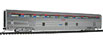 WalthersProto 85' Budd Hi-Level 72-Seat Coach w/Plated Finish - Amtrak (Phase I, Stripes in Upper Window Panel)
