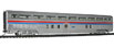 WalthersProto 85' Budd Hi-Level 72-Seat Coach w/Plated Finish - Amtrak (Phase II, Stripes Above Door)