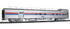 WalthersProto 85' Pullman-Standard Baggage-Dormitory Transition Car Plated Finish - Amtrak (Phase II, No Logo)