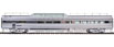 WalthersProto 'Super Chief' 85' Pullman-Standard Pleasure Dome Bar Lounge (Plated Metal Finish w/Lighted Interior) - Santa Fe