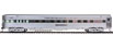 WalthersProto 'Super Chief' 85' Pullman-Standard Vista Series Observation Lounge (Plated Metal Finish w/Lighted Interior) - Santa Fe