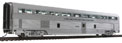WalthersProto 85' Budd Hi-Level 72-Seat Coach (Lighted Interior) - Santa Fe #700-724 (Plated Metal Finish)
