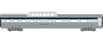 WalthersProto Capitol Limited 85' Budd Strata-Dome 5-1-3 Sleeper - Baltimore & Ohio (Partial Metal Finish)