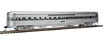 WalthersProto 85' P-S 42-Seat Coach Observation - Santa Fe 1954 El Capitan (Real Metal Finish)