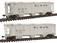 Walthers Gold Line PS-2 2893 Cubic Foot 3-Bay Covered Hopper - Denver & Rio Grande Western (2-Pack)