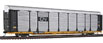 Walthers Gold Line™ Bi-Level Auto Carrier – Canadian National Rack #96141/Flat TTGX 980346 (Black Rack, TTX Yellow Flat)