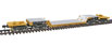 Walthers Gold Line™ 81' 4-Truck Depressed Center Flat Car - TTX QTTX 130556