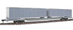 Walthers Gold Line™ Mark IV Flexi-Van Flatcar w/Two Trailers - Undecorated