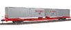 Walthers Gold Line™ Mark IV Flexi-Van Flatcar w/Two Trailers - Chicago, Burlington & Quincy CB&Q 96005