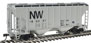 Walthers Gold Line Trinity 2-Bay Cement Service Covered Hopper - Norfolk & Western NW 180297