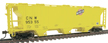 Walthers Gold Line PS-2 2893 Cubic Foot 3-Bay Covered Hopper - Chicago & North Western CNW 95355