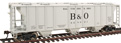 Walthers Gold Line PS-2 2893 Cubic Foot 3-Bay Covered Hopper - Baltimore & Ohio