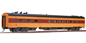 Walthers Milwaukee Road 1955 'Twin Cities Hiawatha' Streamlined Cars 48-Seat Diner #121-126