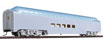 Walthers Undecorated Milwaukee Road 'Hiawatha' Streamlined Car - Super Dome