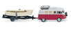 Wiking Volkswagen Transporter T1 Camper w/Boat & Trailer
