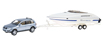 Wiking Volkswagen Touareg 4-Door w/Speedboat & Trailer - Volkswagen Marine 'Performance'