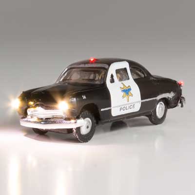Woodland Scenics Just Plug® Vehicles - Police Car (N Scale)