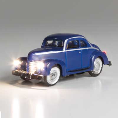 Woodland Scenics Just Plug® Vehicles - Blue Coupe (N Scale)