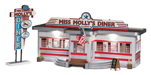 Woodland Scenics Built-N-Ready™ Miss Molly's Diner (O Scale)